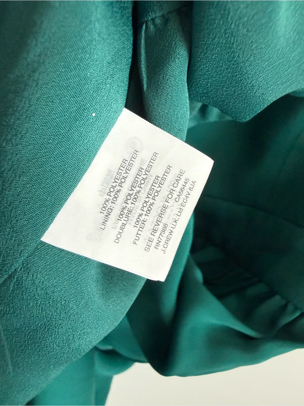 J. CREW Drapey Spaghetti Strap Dress Green Size 8 - Picture 8 of 9